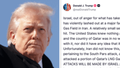 Are US and Israel aligned on Iran war? Deciphering Trump’s post after gas field attacks Are US and Israel aligned on Iran war? Deciphering Trump’s post after gas field attacks