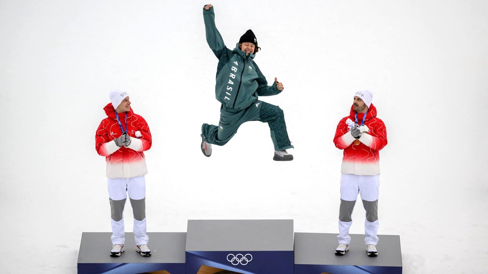 Winter Olympics Photo of the Day: A Victory Leap Winter Olympics Photo of the Day: A Victory Leap