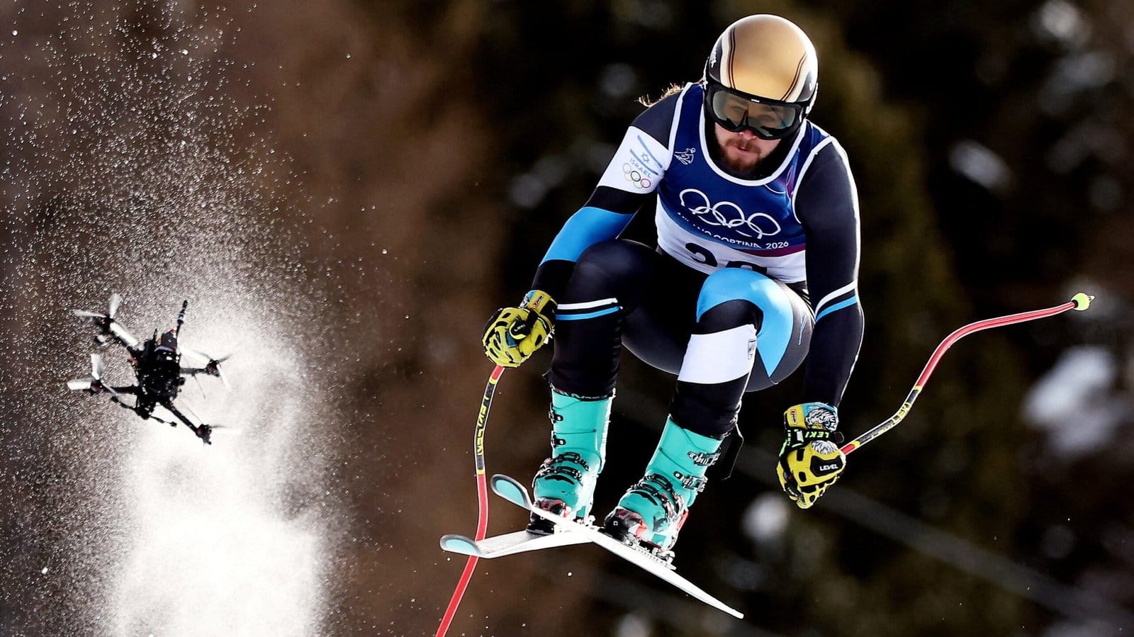 Winter Olympics Photo of the Day: Drone Chase