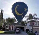 Hot air balloon makes emergency landing in California backyard