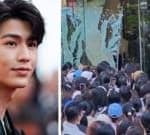Watch: Glass doors break as fans scramble to see Pursuit of Jade star