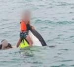 Moment family rescued after 16 hours floating on jet ski off Thailand