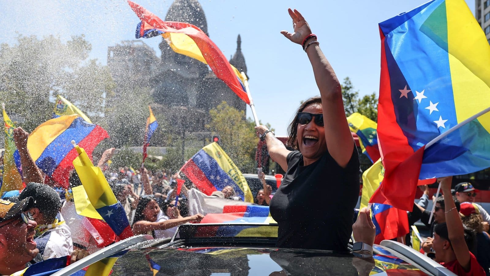 Photos: The Venezuelan Diaspora Celebrates the Capture of Maduro
