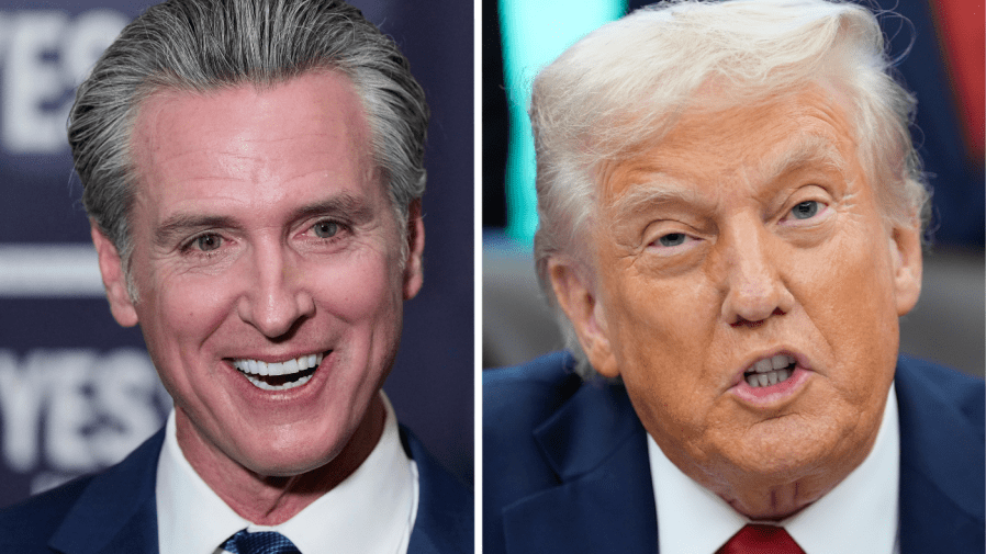Newsom accepts ‘Cup O Peace’ award from Kimmel: ‘Eat your heart out, Donald’ Newsom accepts ‘Cup O Peace’ award from Kimmel: ‘Eat your heart out, Donald’